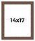 14x17 Wide Barnwood Picture Frame with UV-Resistant Acrylic & Acid Free Backing, Available in 6 Paint Finishes - Grey, Brown, White, and Black